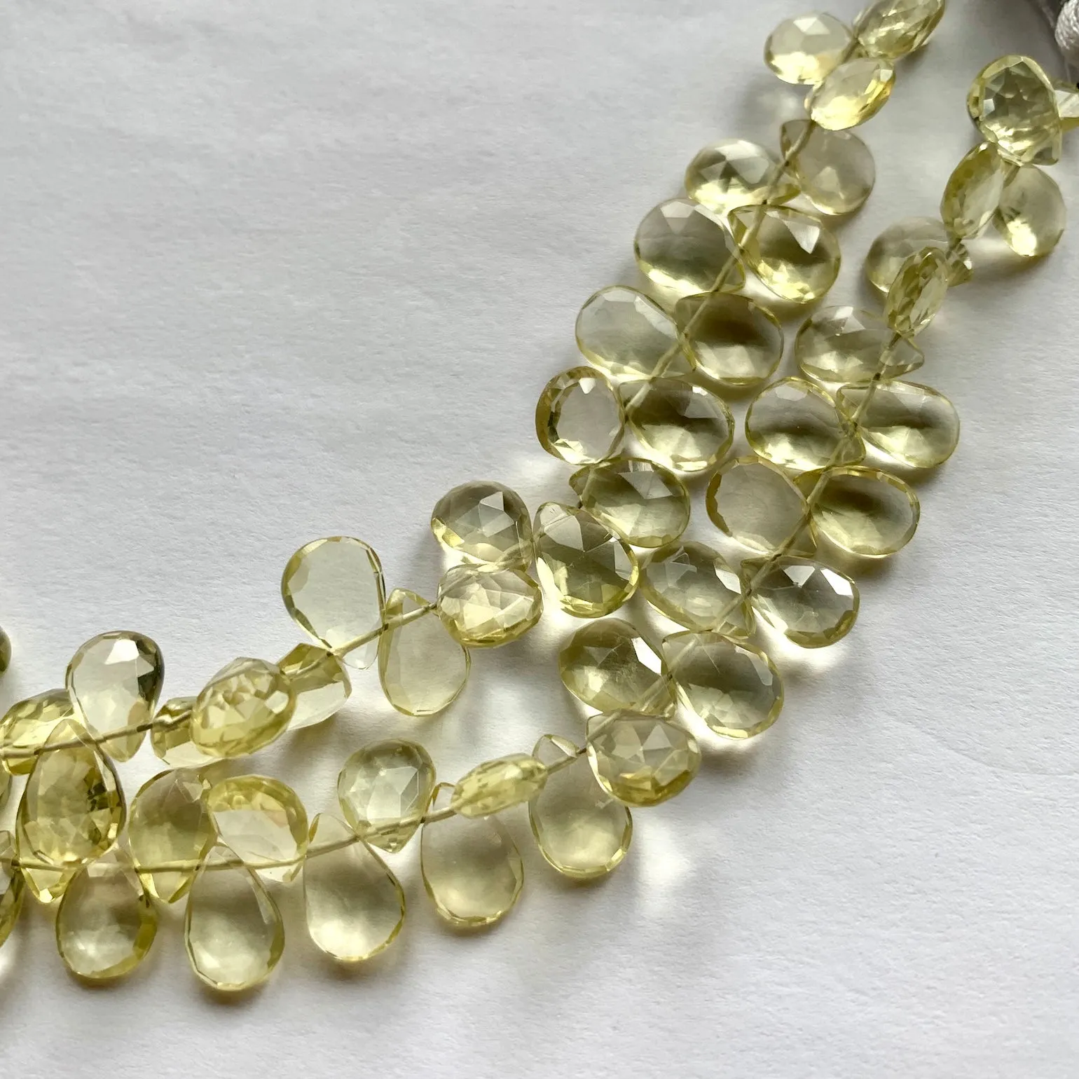 Lemon Citrine Quartz Briolettes