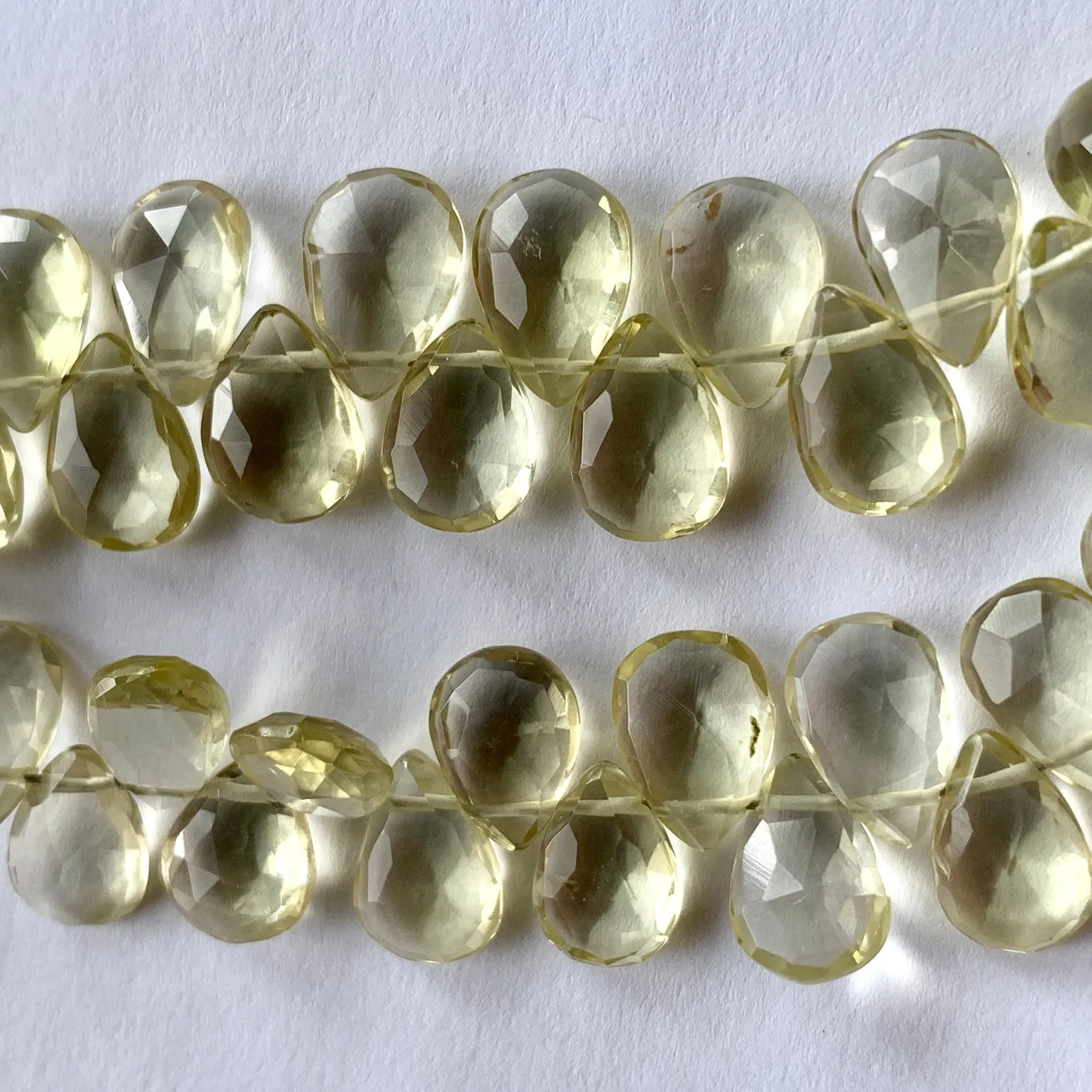 Lemon Citrine Quartz Briolettes