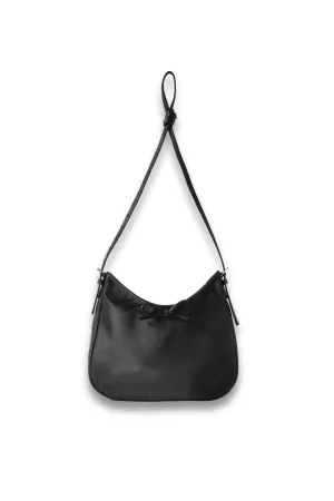 Leopolda Bow-embellished Satin Shoulder Bag