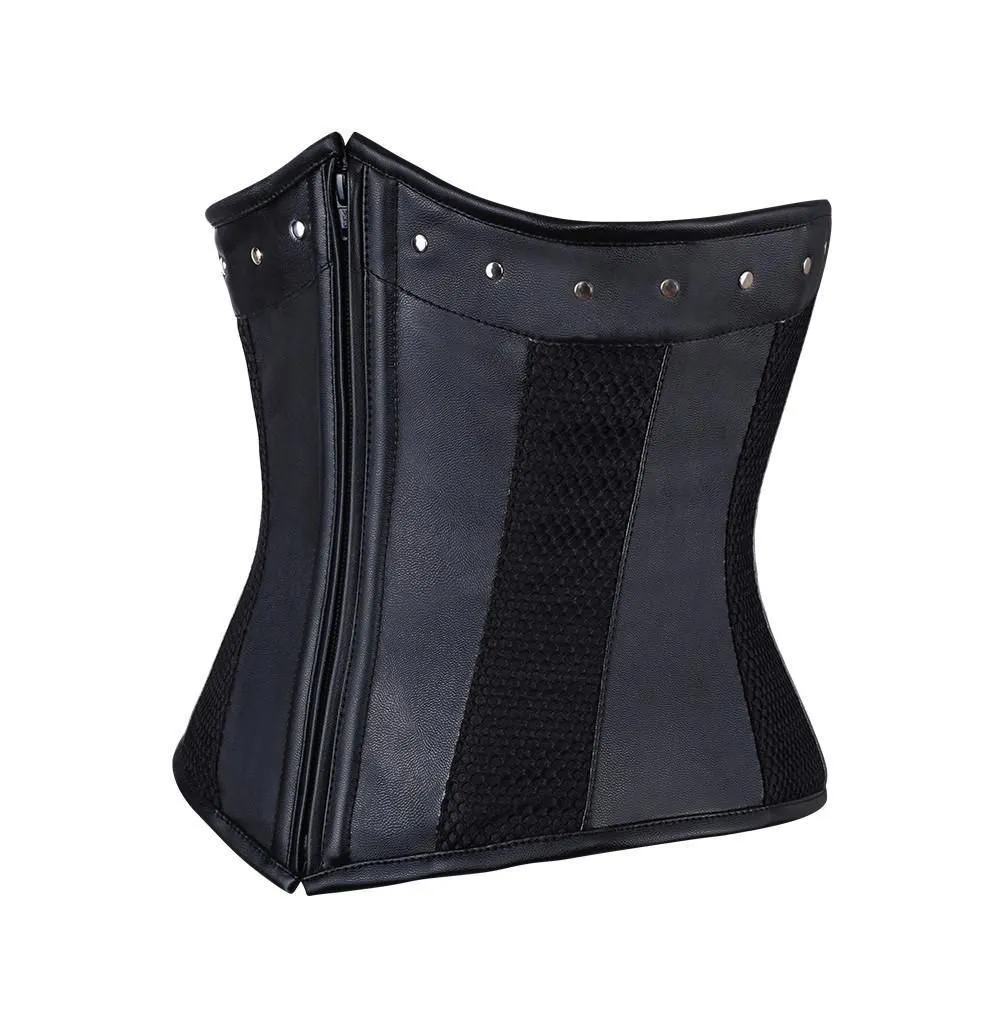 Lizanne Faux Leather Gothic Underbust Corset