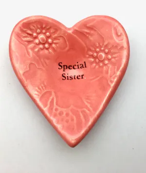 Lorraine Oerth Heart Shaped Giving Bowl - Special Sister