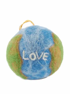 LOVE Earth felt decoration