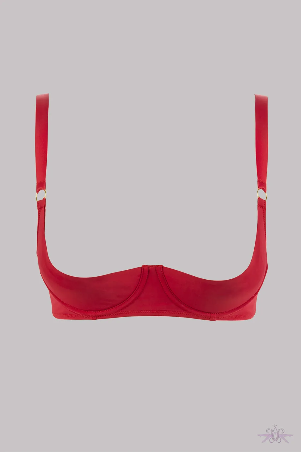 Maison Close Tapage Nocturne Red Quarter Cup Bra