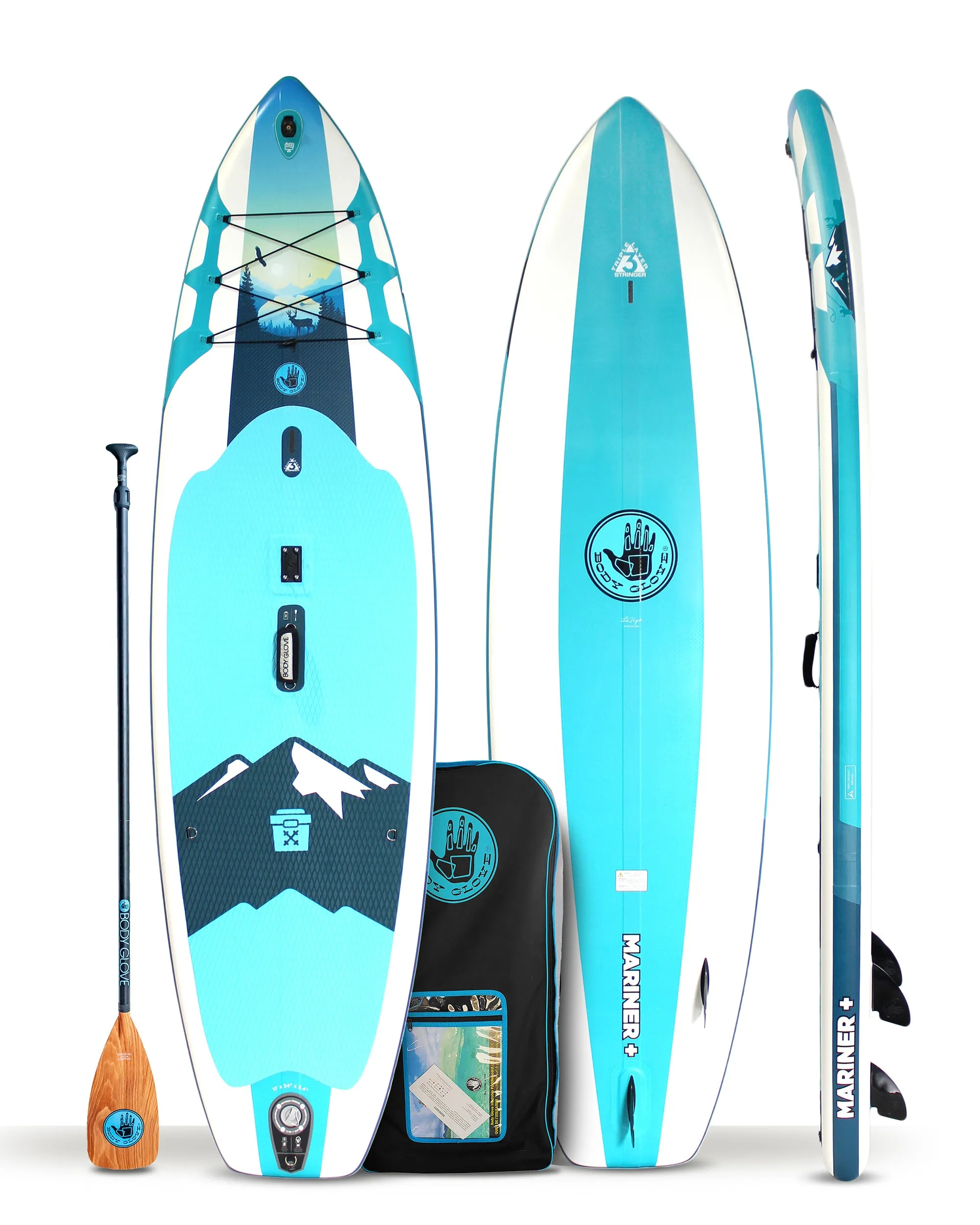 Mariner  11' Inflatable Paddle Board - Aqua/White