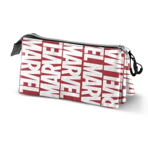 MARVEL - Logo - Eco Triple Pencil Case '23x11x7cm'