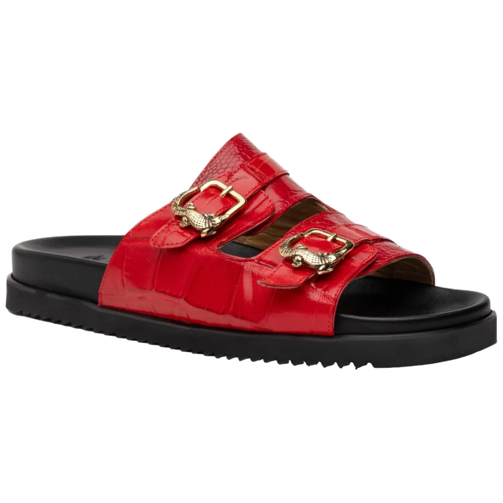 Mauri 5199 Alligator/ Ostrich Leg Red