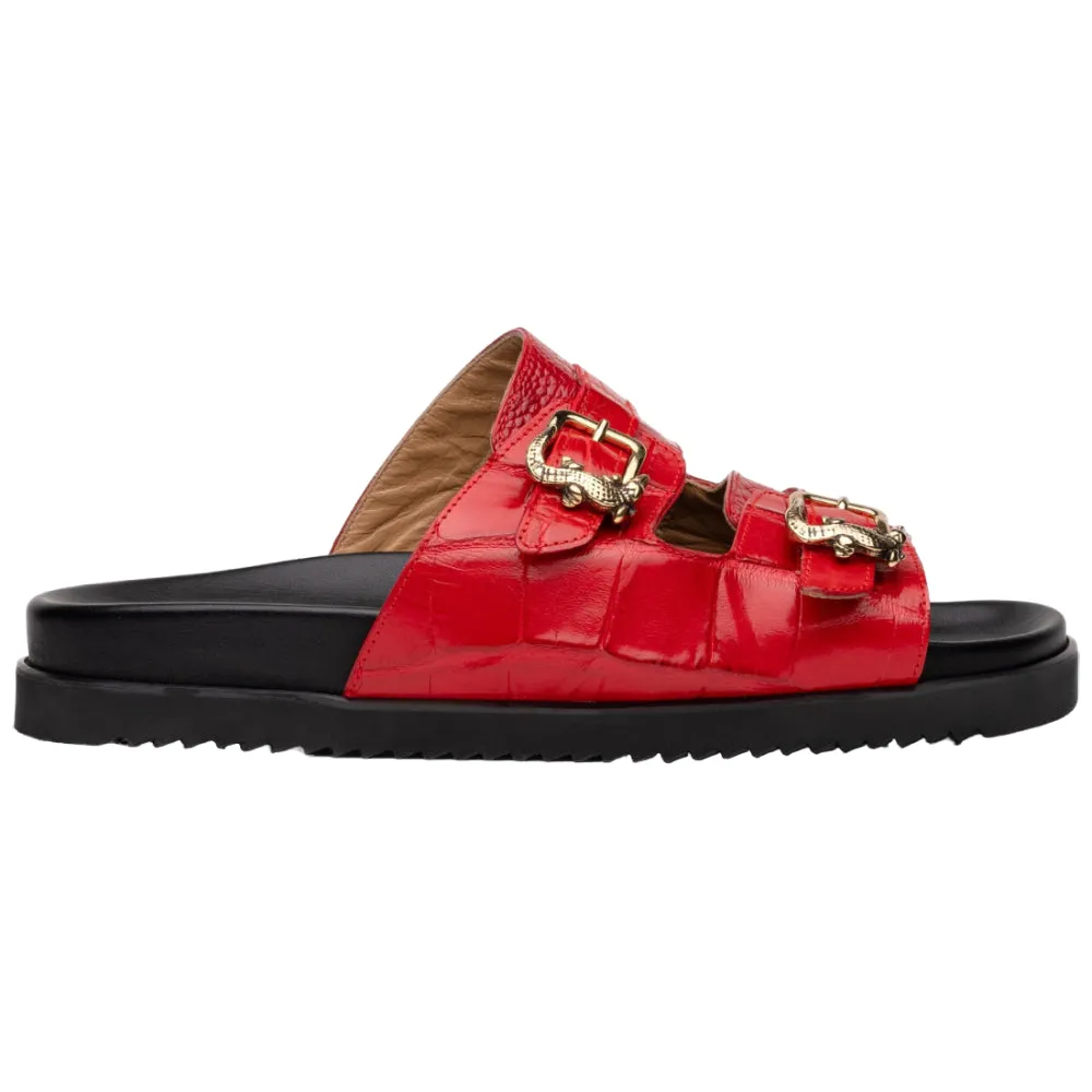 Mauri 5199 Alligator/ Ostrich Leg Red