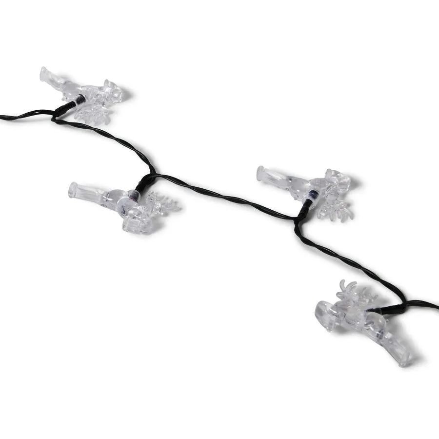 Mirabella Christmas Solar Powered 30 LED Reindeer Light Set - Multicolour