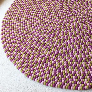 Mulberry Bush Felt Ball Rug