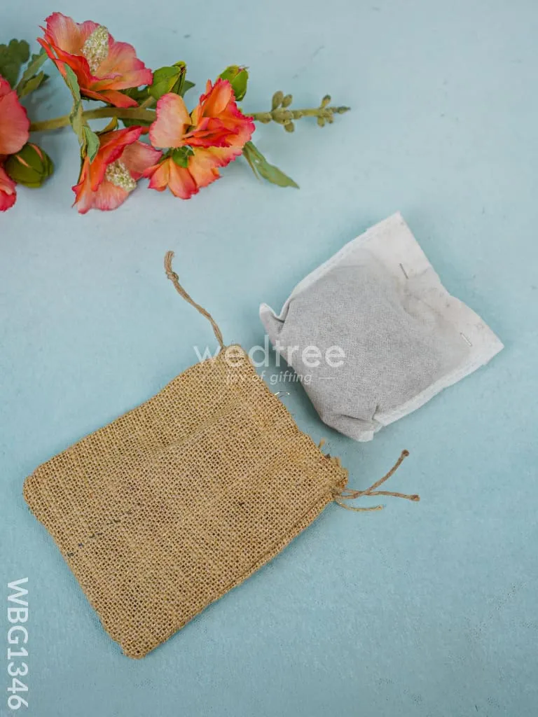 Natural Fragrance Jute String Bag -WBG1346