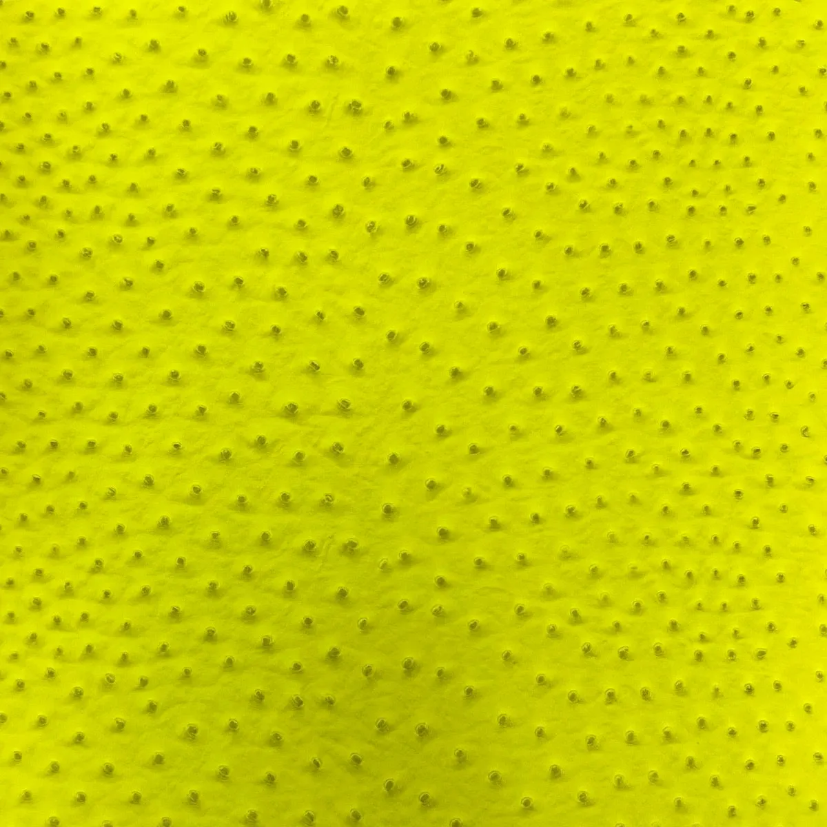 Neon Yellow Saratoga Ostrich Faux Leather Vinyl Fabric