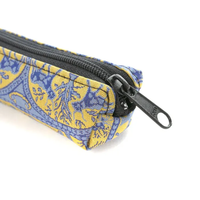 Nishijin-ori Pencil Case - The Bull in the I a r u Field - ,  Made in Kyoto, Japan,  Japanese traditional craft pen case