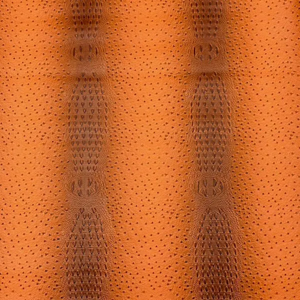 Orange Gatorich II Faux Leather Vinyl Fabric