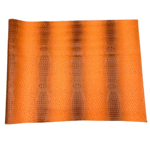 Orange Gatorich II Faux Leather Vinyl Fabric