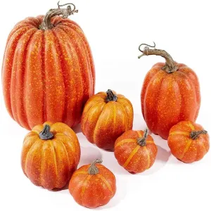 PumpkinCharm Decor - Künstliche Herbstdeko Kürbis für Halloween