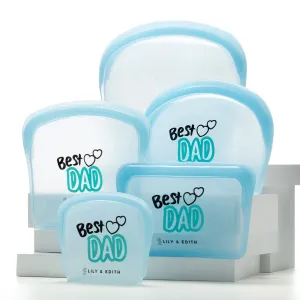 Reusable Silicone Bag Gift Box 5-Pack | Dad