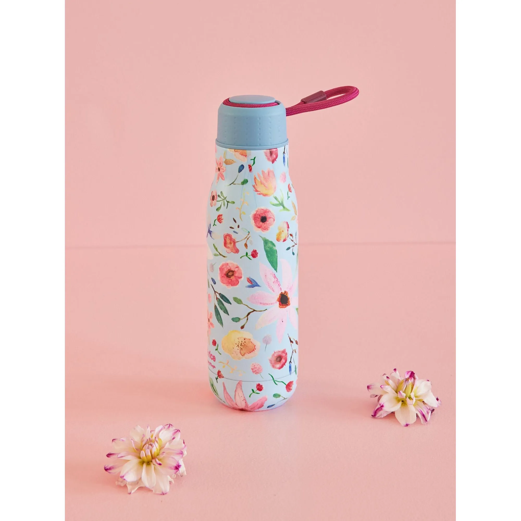 Rice DK Stainless Steel Drinking Bottle with Selma Flower Print