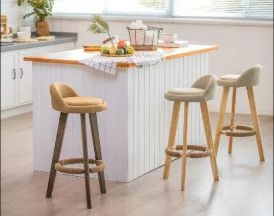 Rustic Wood Bar Stool | CARL