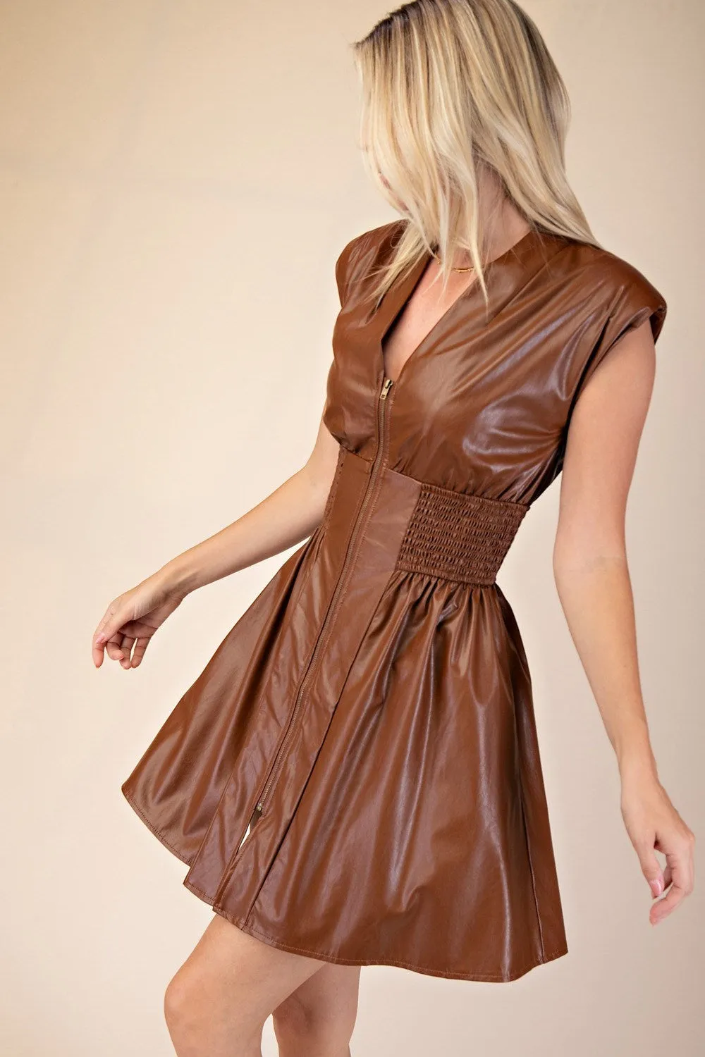 Ryder Dress - Cognac