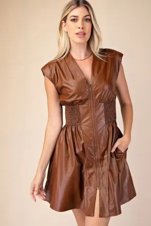 Ryder Dress - Cognac