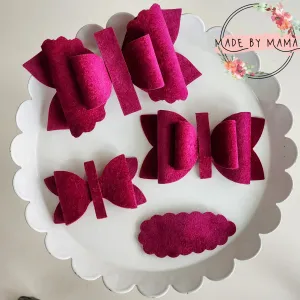 Sangria Velvet Bows