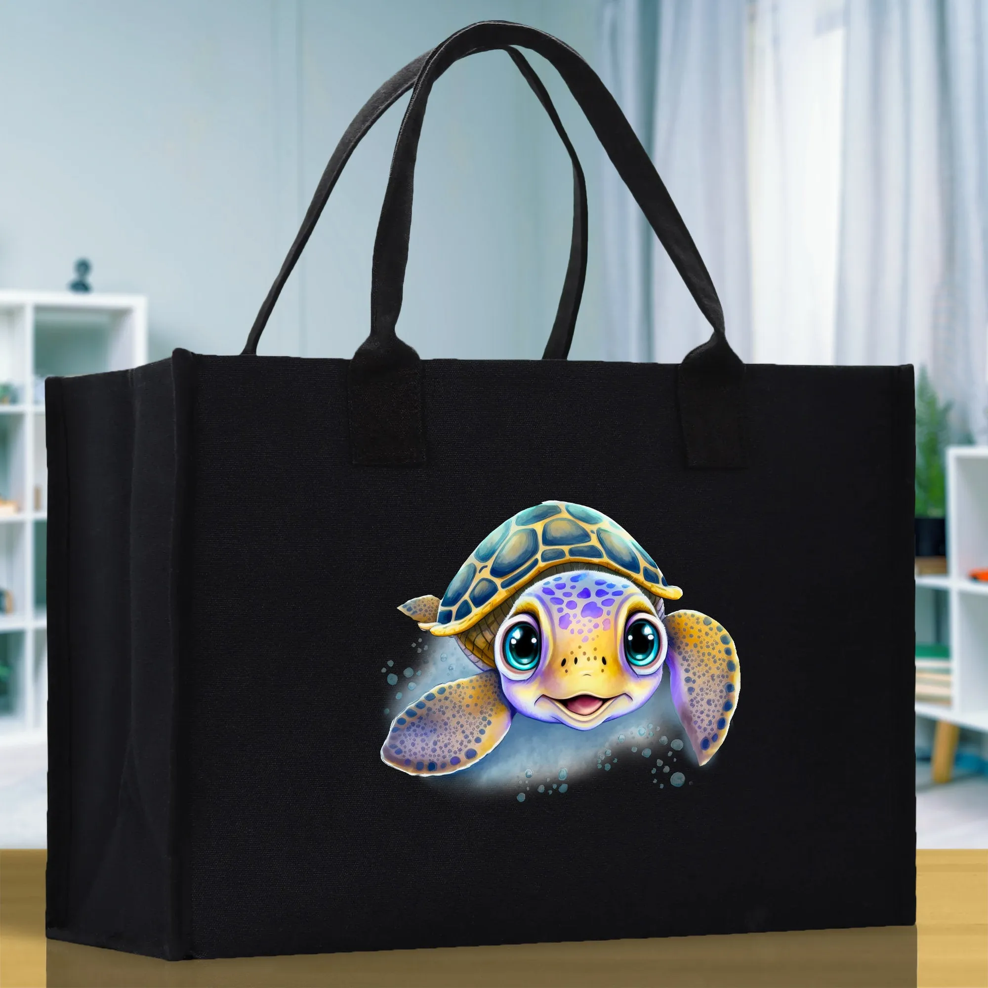 Sea Turtle Canvas Tote Bag Ocean Tote Bag Turtle Lover Tote Bag Animal Lover toTe Bag Ocean Lover Gift Tortoise Tote Bag Nature Lover Tote