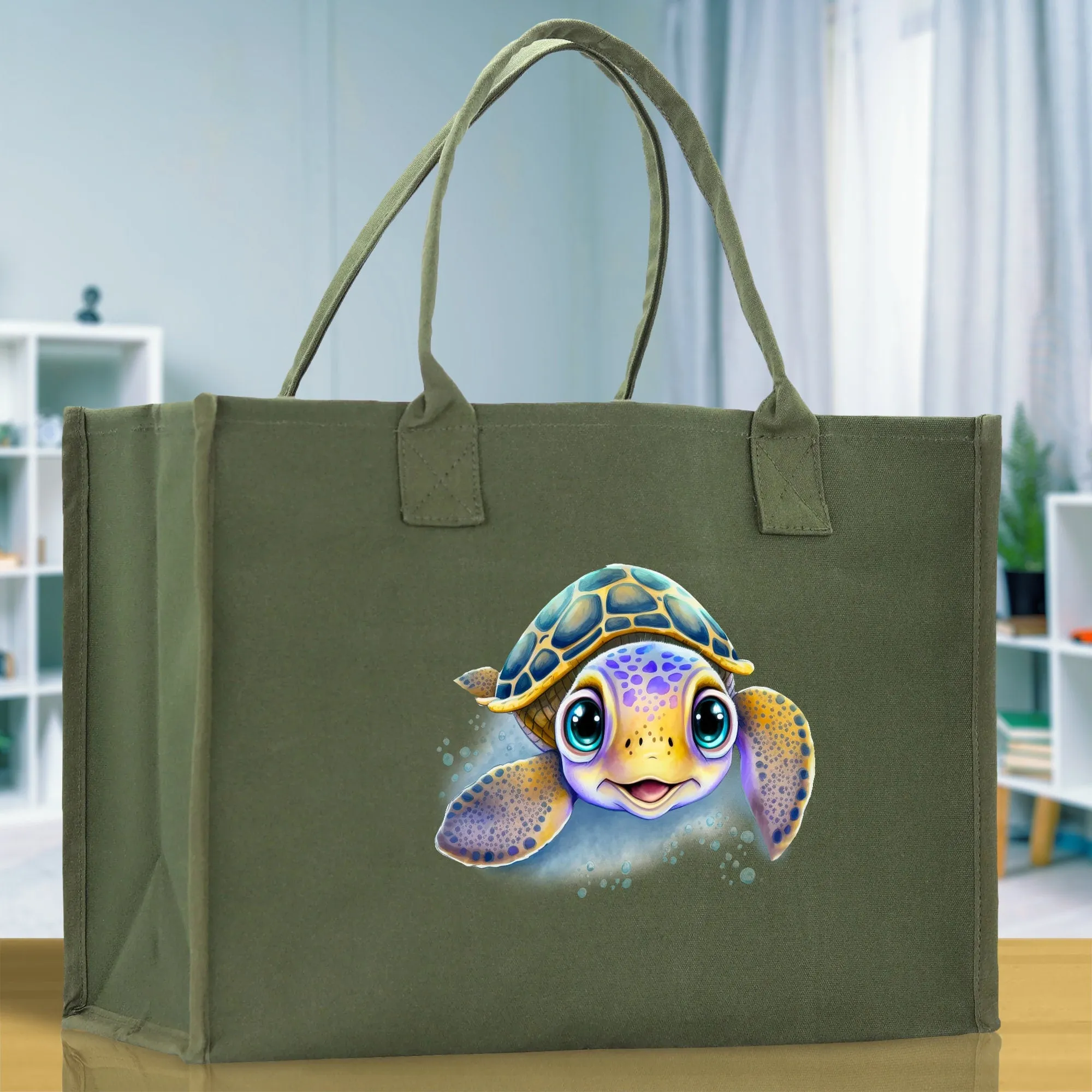 Sea Turtle Canvas Tote Bag Ocean Tote Bag Turtle Lover Tote Bag Animal Lover toTe Bag Ocean Lover Gift Tortoise Tote Bag Nature Lover Tote