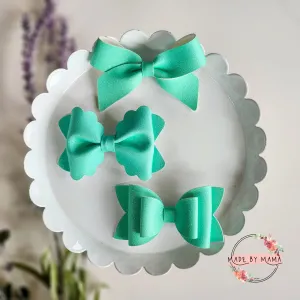 Seafoam Shimmer Bows