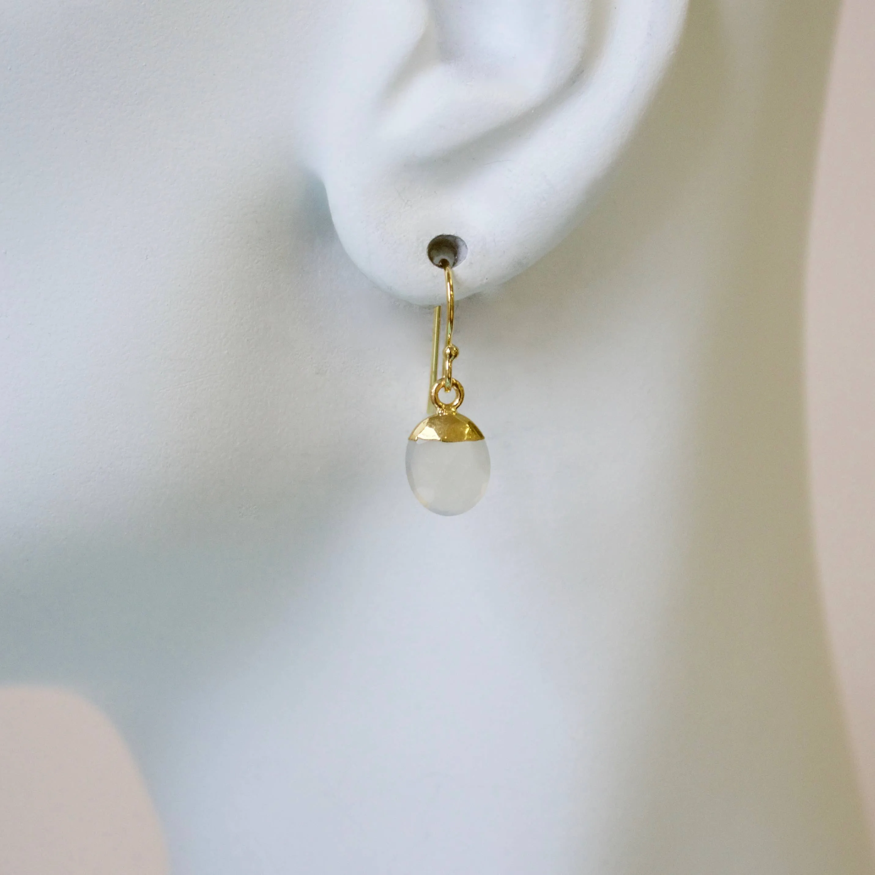 Semi Precious Drop Earrings 1215E