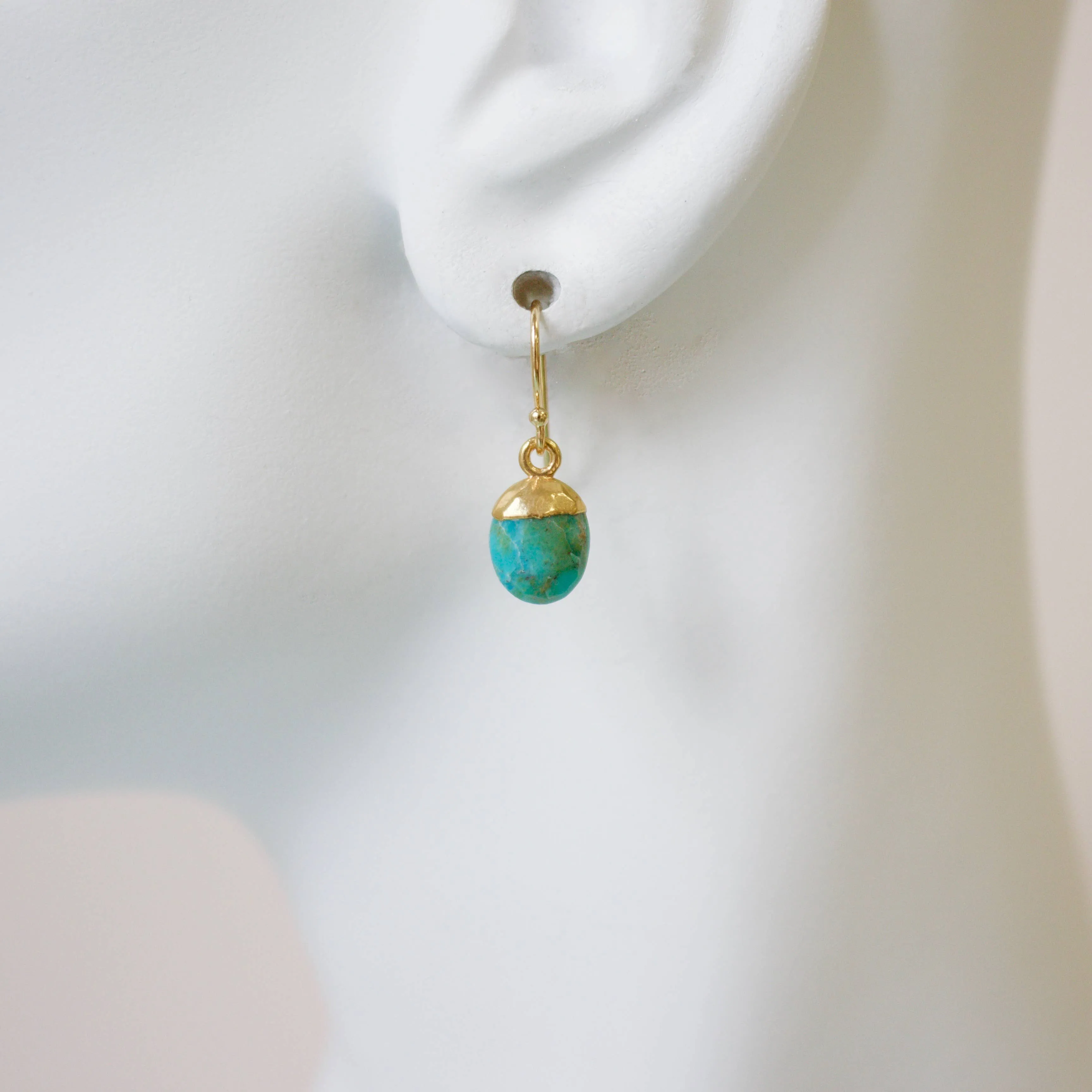 Semi Precious Drop Earrings 1215E