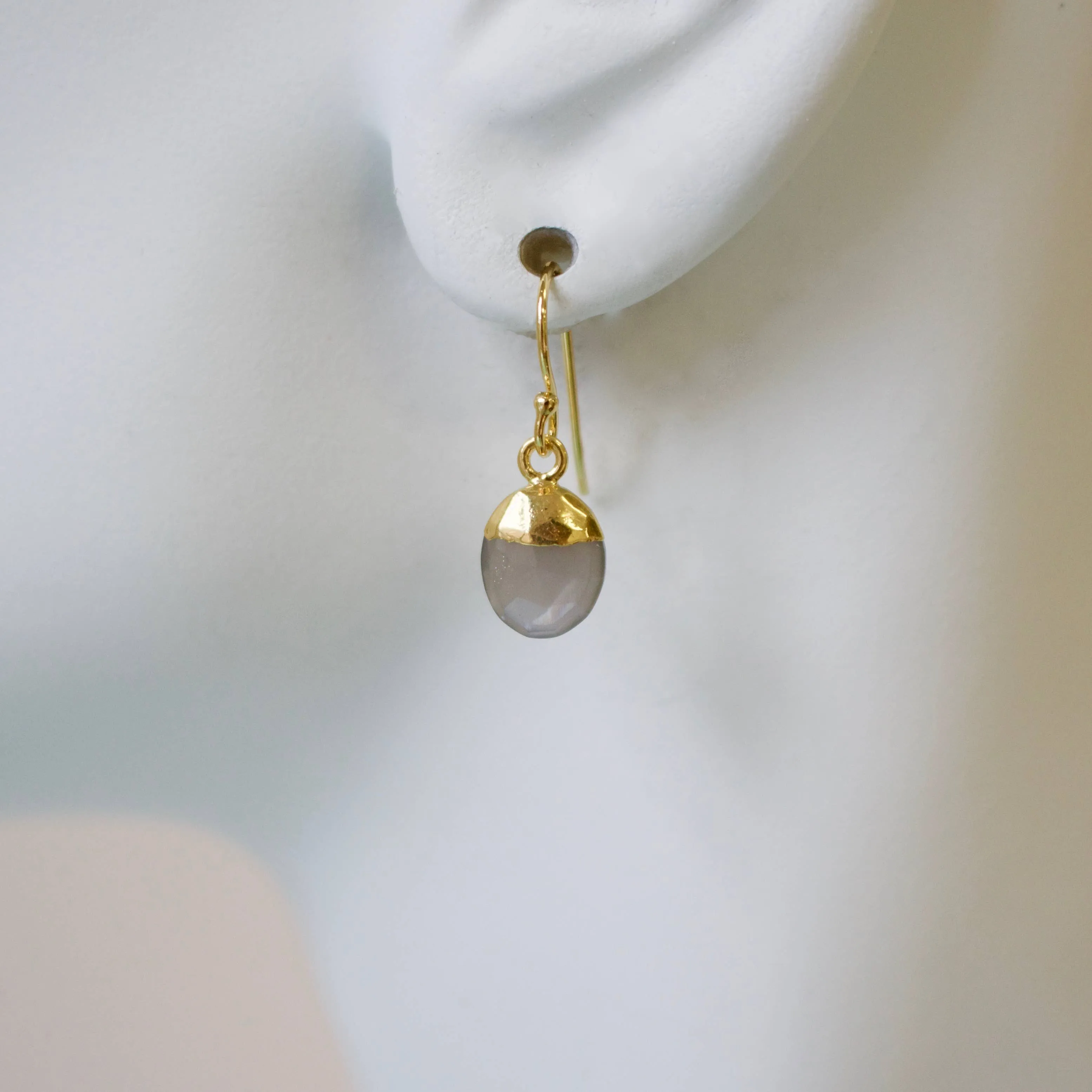 Semi Precious Drop Earrings 1215E