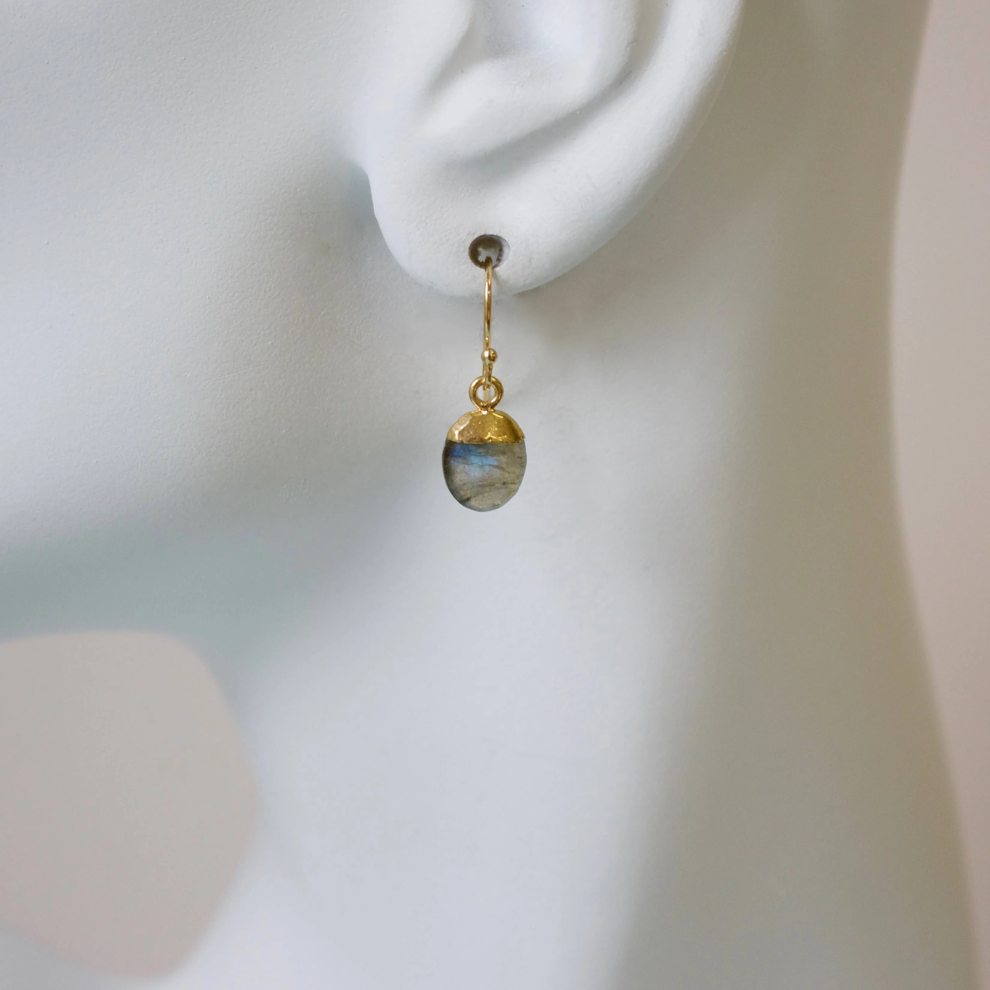 Semi Precious Drop Earrings 1215E