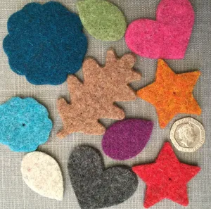 Set of Wool Felt Colour Swatches