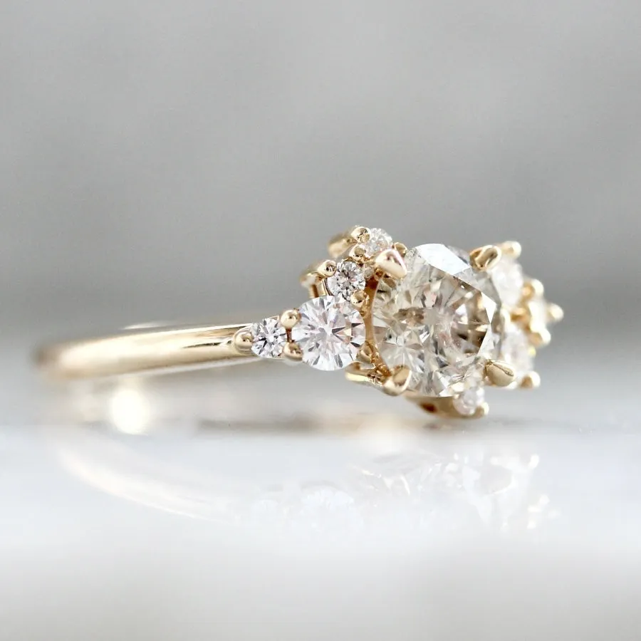 Skinny Dip Champagne Round Brilliant Cut Diamond Ring