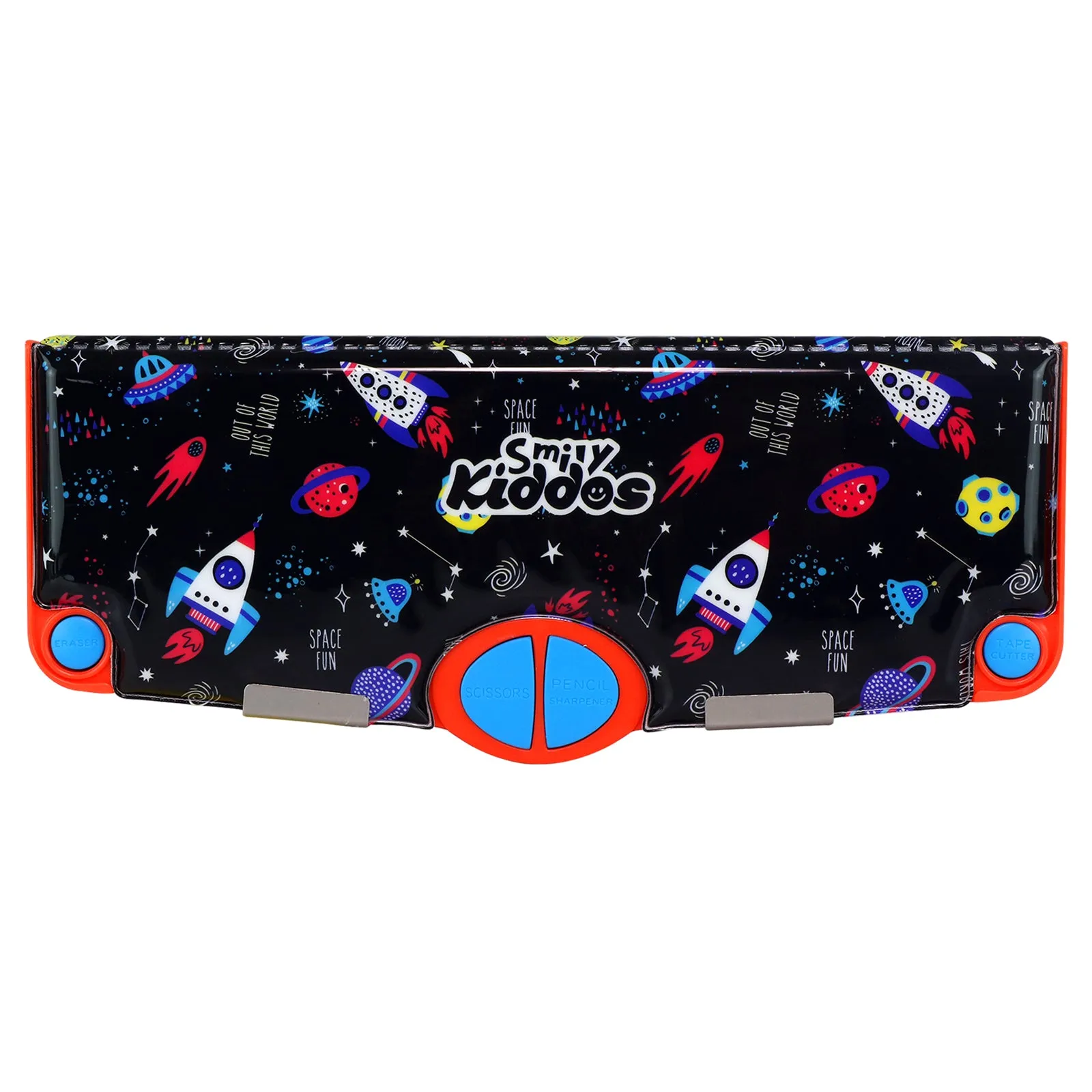 Smily Kiddos Pop Out Pencil Box Space Theme - Black Red-Sk16001724