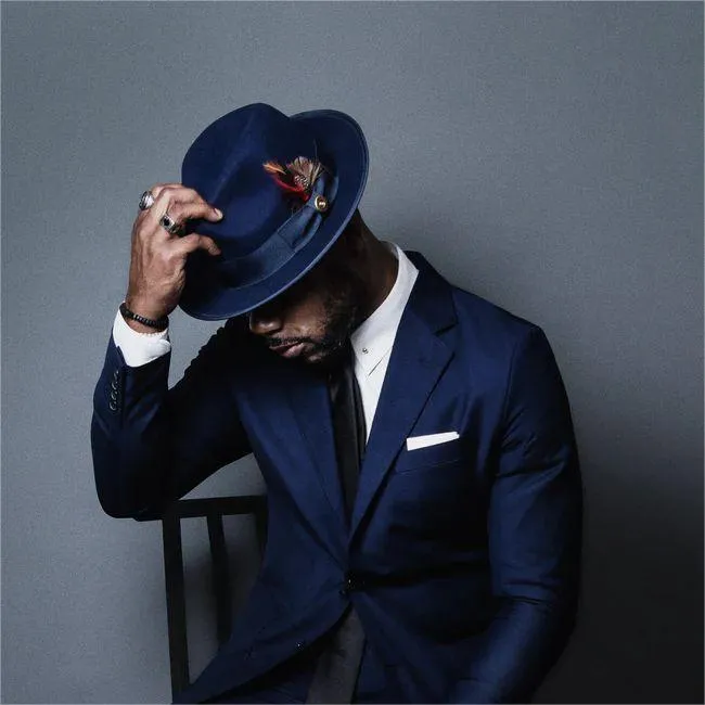 Sophisticate's Signature-Fedora Navy Blue