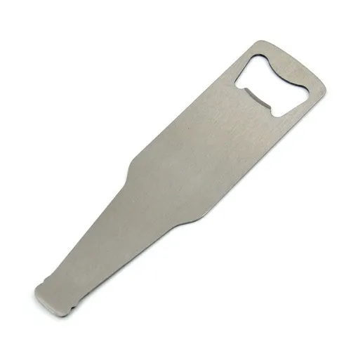 Stainless Steel Bottle Shaped Bottle Opener - Double Sided