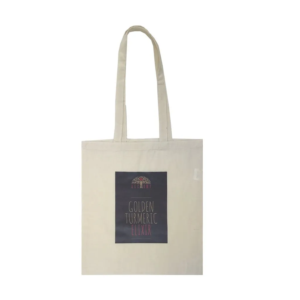 Stock Calico Tote Bag with Extra Long Handle(SCB-04D)