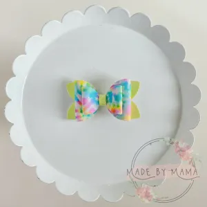 Summer Tie Dye Bow