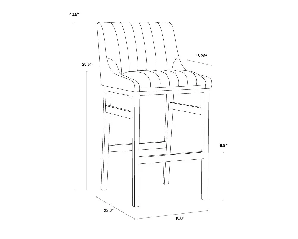 Sunpan Halden Barstool