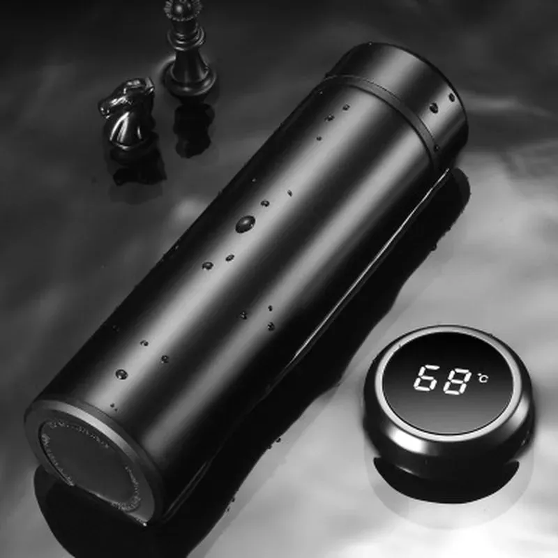 Temperature Display Vacuum Insulated Water Bottle