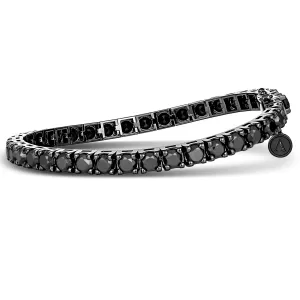 Tennis Men's Lux Midnight Black Natural Diamond Bracelet