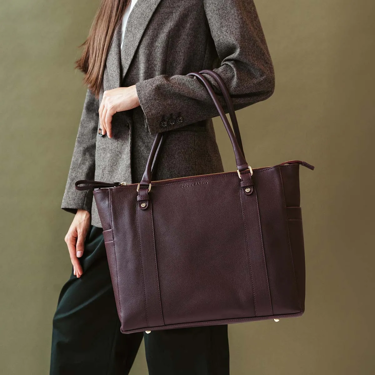 The Colleague Tote Plum