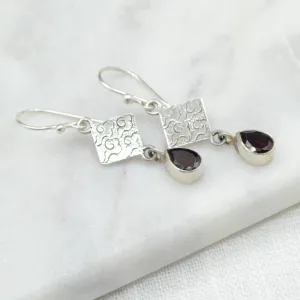 Tibetan Cloud Silver Earrings