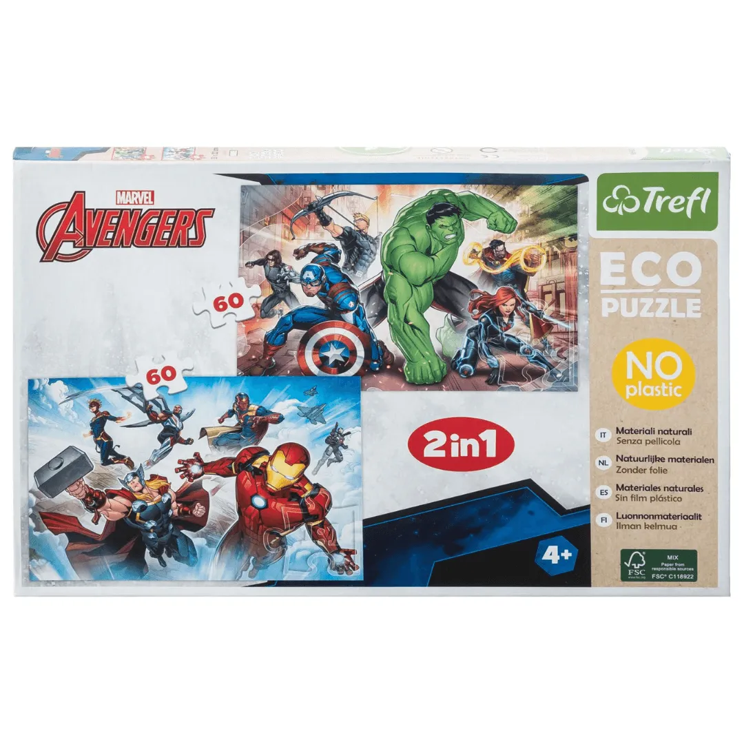 Trefl Ecological 2-in-1 Puzzle Marvel Avengers