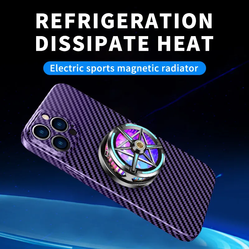 Ultra-thin Carbon Fiber Magnetic Radiator Phone Case For Samsung Galaxy S23