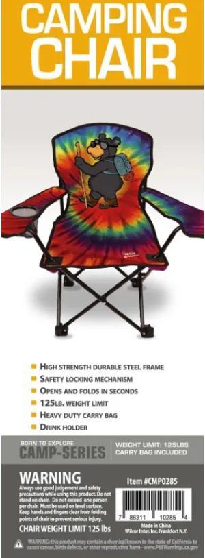 Wilcor - Tie Dye Willie Bear Kids Chair