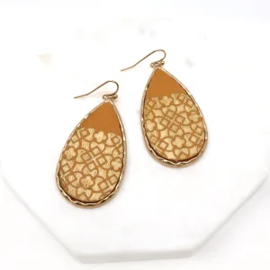 Wooden Teardrop Earring