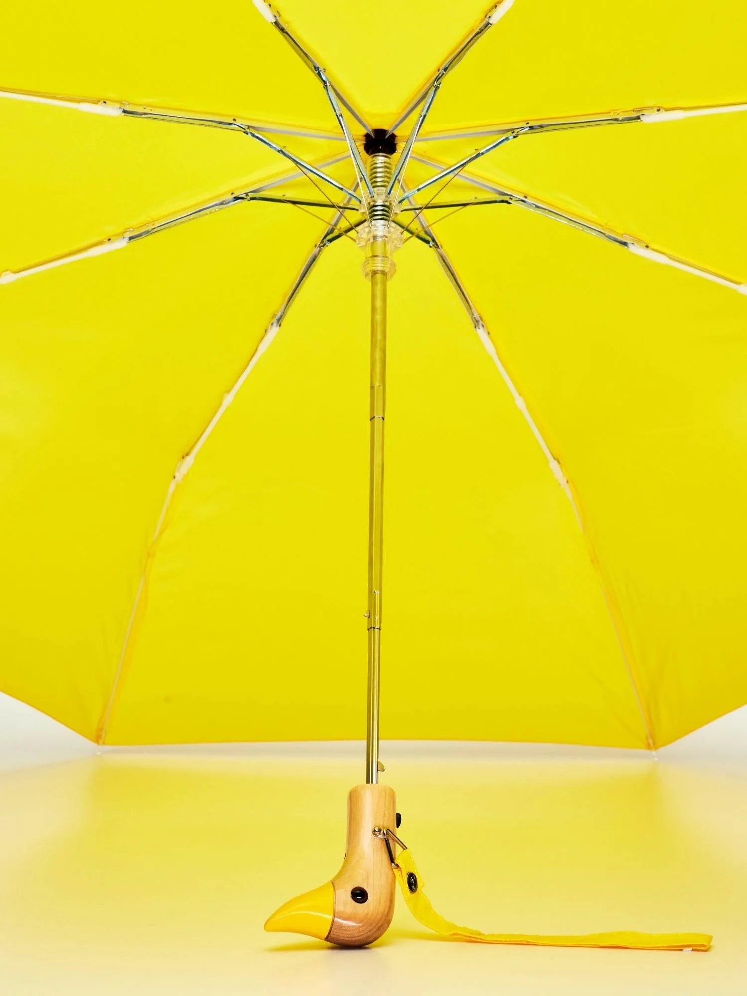 Yellow Eco-Friendly Compact Duck Umbrella