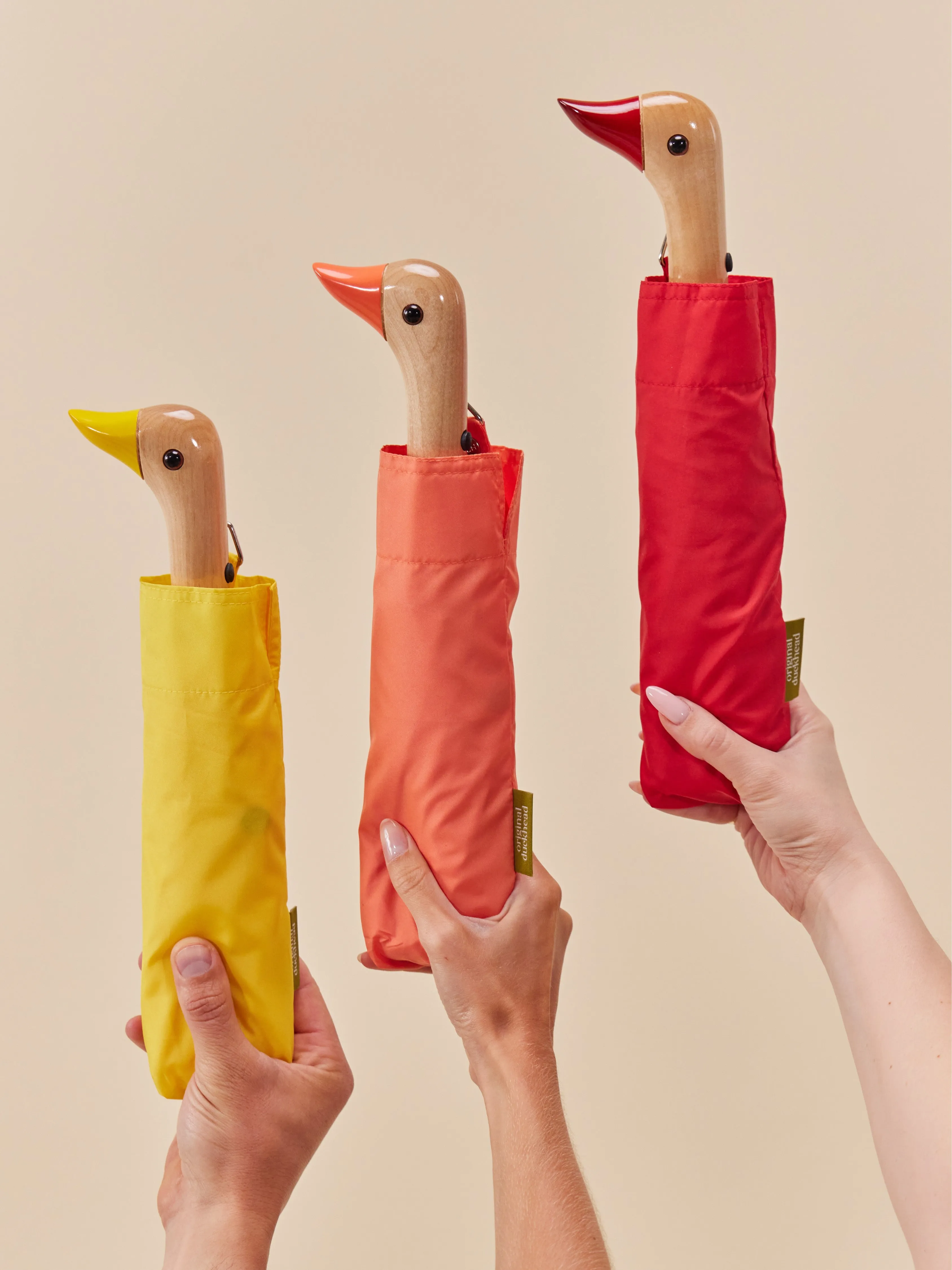 Yellow Eco-Friendly Compact Duck Umbrella